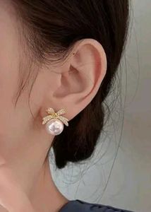Gold Plated Pearls Earrings Combo