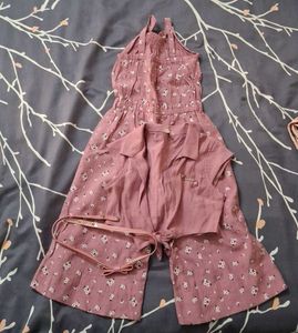 Pink Floral Two-Piece Set