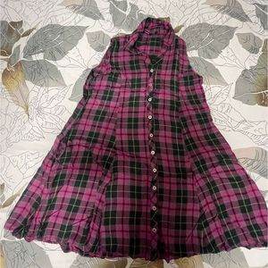 Checked Mini Dress