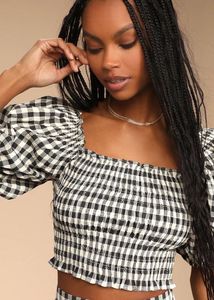Black And White Off-shoulder Top