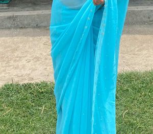 Elegant Blue Saree