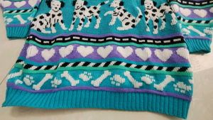 Vintage Dalmatian Print Cardigan