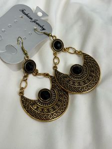 New Golden Black Earrings