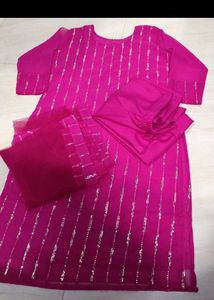 New/ Unused Straight Kurti With Dupatta Bottomwear