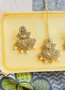 Wedding Indian Earrings Maangtikka Combo