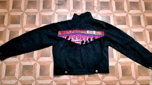 📢OFFER‼️Black Korean Denim Jacket‼️