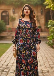 Amydus Floral Cold Shoulder Dress