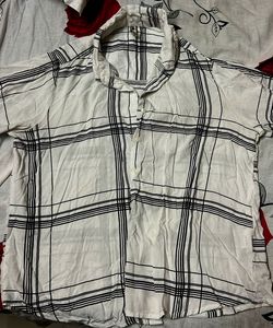 Checked Oversized Shirt