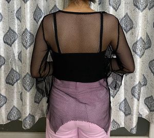 Grunge Mesh Top