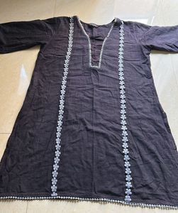 Lace Work Straight Kurta