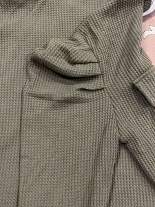 Olive Green Button-Down Top