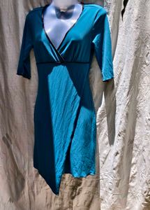 I. Teal Mini Dress