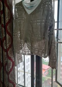 Crochet Knit Top