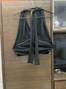 Black Halter Top