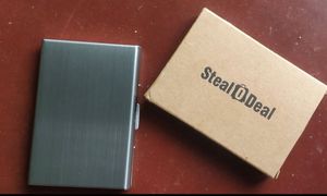 Sleek Metal Card Holder