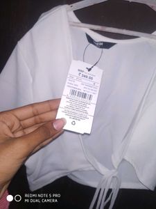 White SHEIN Crop Top