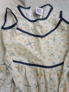Half White Baby Gown