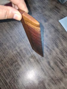Pink Woolf Natural Wooden Beard &amp; Hair Comb