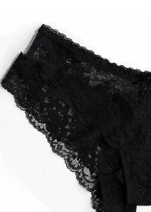 Black Lace Thong