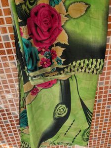 Flower Print Saree