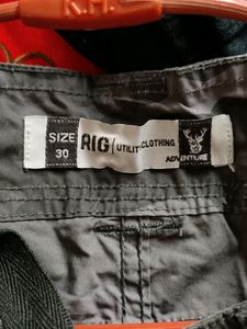 Grey Military Print Shorts