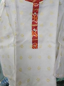 Elegant White Kurta with dupatta  3xl