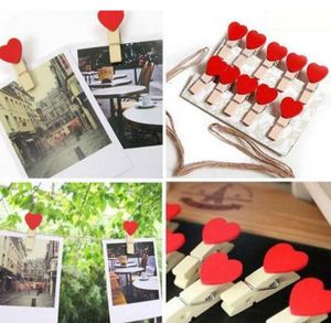 Heart Clothespins - Photo & Card Holders