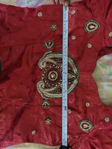 Pre Stitched Festive Blouse And Shawl