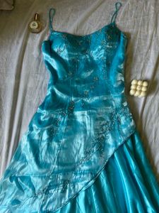 vintage aqua dress