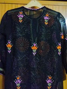 Embroidered Kurta shiffon