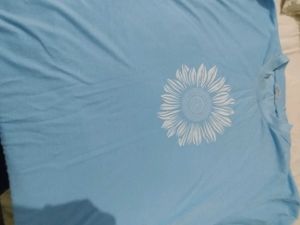 Light Blue Sunflower Tee