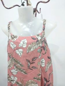 Leafy Printed Sleeveless