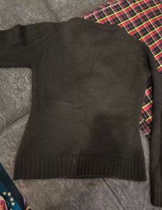 Brown Woolen Sweater For Women