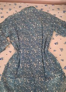 Crimsoune Club Denim Mini Shirt Dress