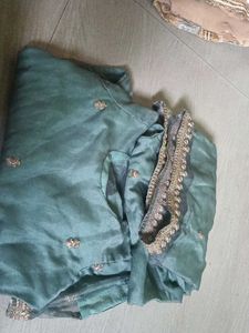 Sea Green Dress Material