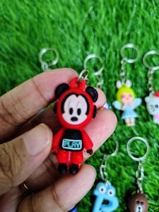 12 Mixed Characters Keychains Set