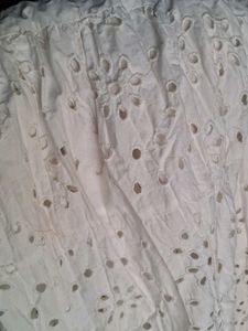 White Eyelet Maxi Skirt