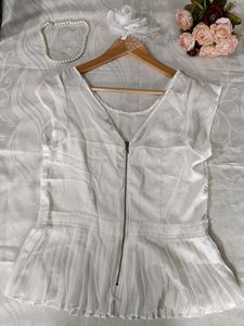 Transparent White Tops
