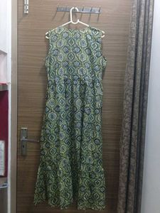 Green Printed Dress