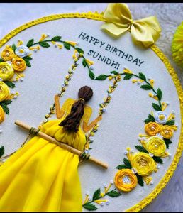 Birthday Hoop Embroidery 💞❤