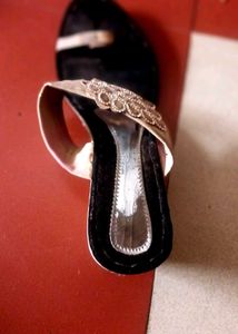 Embellished Slip-On Heels