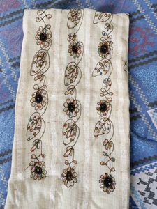 Cream Kurta With Work