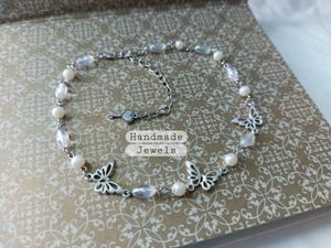 Butterfly Bead Choker Necklace