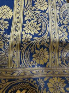 Navy Blue Silk Saree