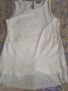 White Sleeveless Top