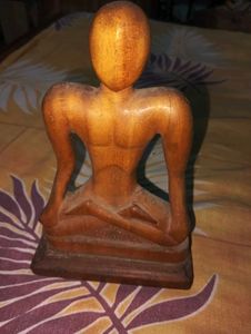 Yoga Posture Wooden Showpiece