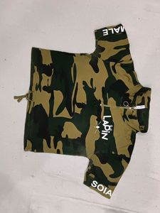 Crop T Shirt With Chain Bust