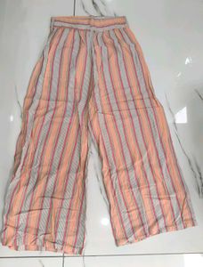 Striped Linen Blend Pants