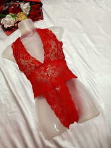 💋Red Lace Bodysuit Lingerie💋
