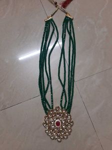 Green Long Set Jwellery